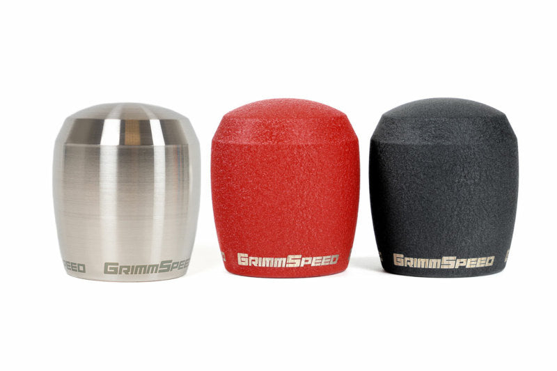 GrimmSpeed Stubby Shift Knob Stainless Steel (Raw) - M12x1.25