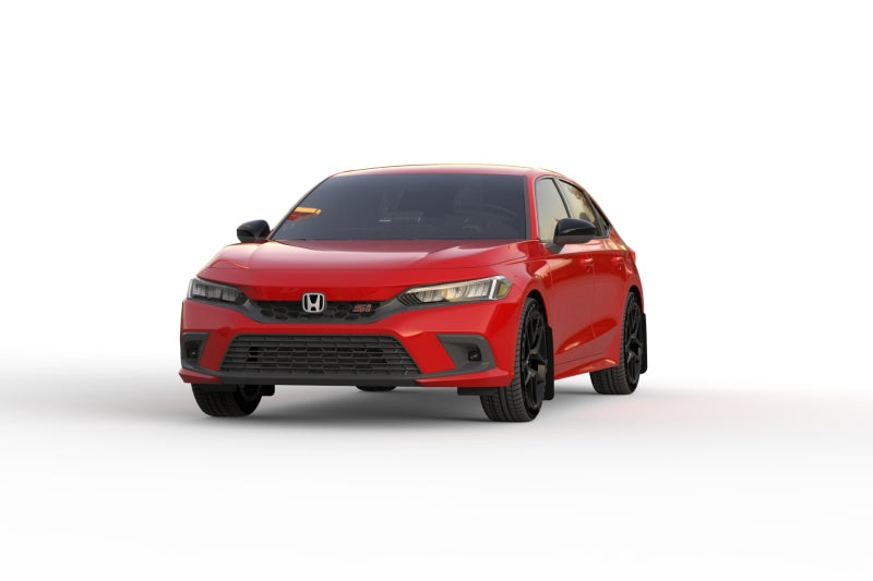 Rally Armor 22-26 Honda Civic/Civic Si/Sport Black UR Mud Flap w/Blue Logo