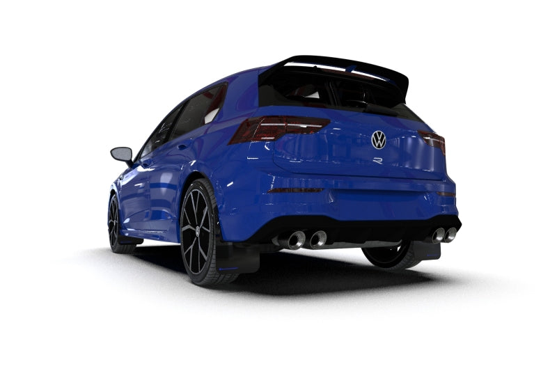 Rally Armor 22-25 VW MK8 Golf GTI/R Black UR Mud Flap w/White Logo