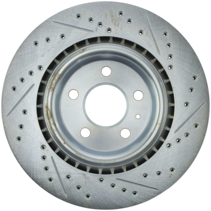 StopTech Select Sport 14-19 Audi A4i Slotted and Drilled Right Rear Rotor
