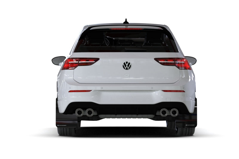 Rally Armor 22-25 VW MK8 Golf GTI/R Black UR Mud Flap w/White Logo