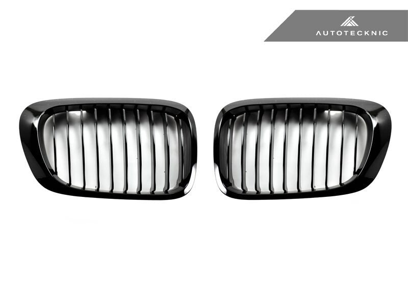 AutoTecknic Replacement Glazing Black Front Grilles - E46 Coupe  | 3 Series (pre-facelift)