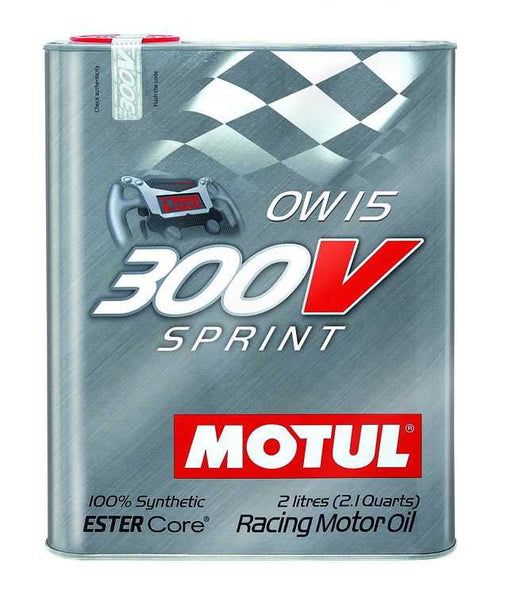 Motul 300V New Ester Core 0W15 "Sprint" Oil, 2L (2.1 qt.)