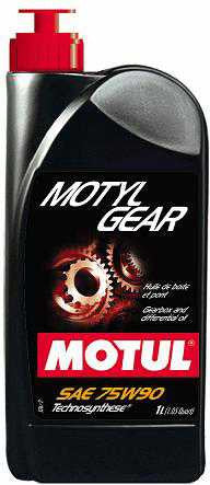 motul gear competition 75w90 Motul Motylgear 75W90 Synthetic Transmission and Differential Fluid-  Technosynthese - API GL-4 / GL-5, 1L (1.05 qt.)