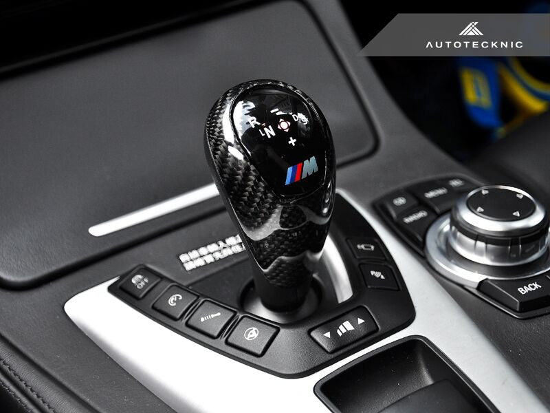 AutoTecknic Carbon Fiber Gear Selector Cover - BMW (M-DCT Transmission Equipped Only)