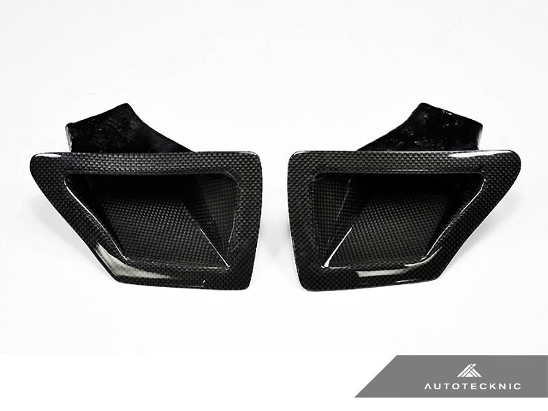 AutoTecknic Carbon Fiber Dual Air Ducts - Nissan 370Z 10-Up