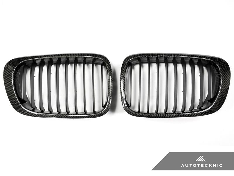 AutoTecknic Replacement Carbon Fiber Front Grilles - E46 Coupe | 3 Series (pre-facelift) including M3