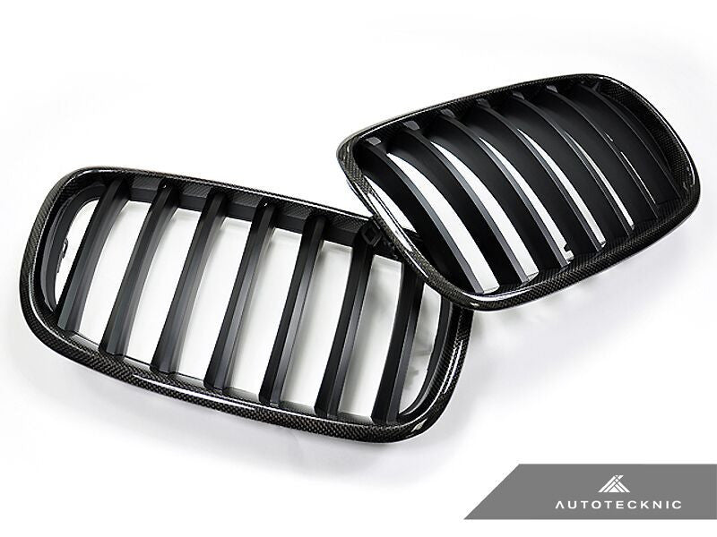 AutoTecknic Replacement Carbon Fiber Front Grilles - E70 X5 / X5M | E71 X6 / X6M