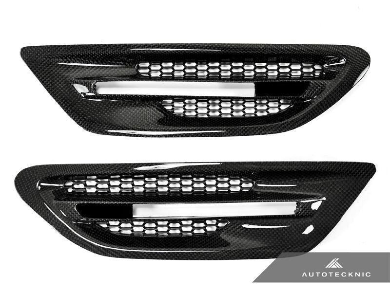 AutoTecknic Replacement Glazing Black Fender Vents - F10 Sedan | M5